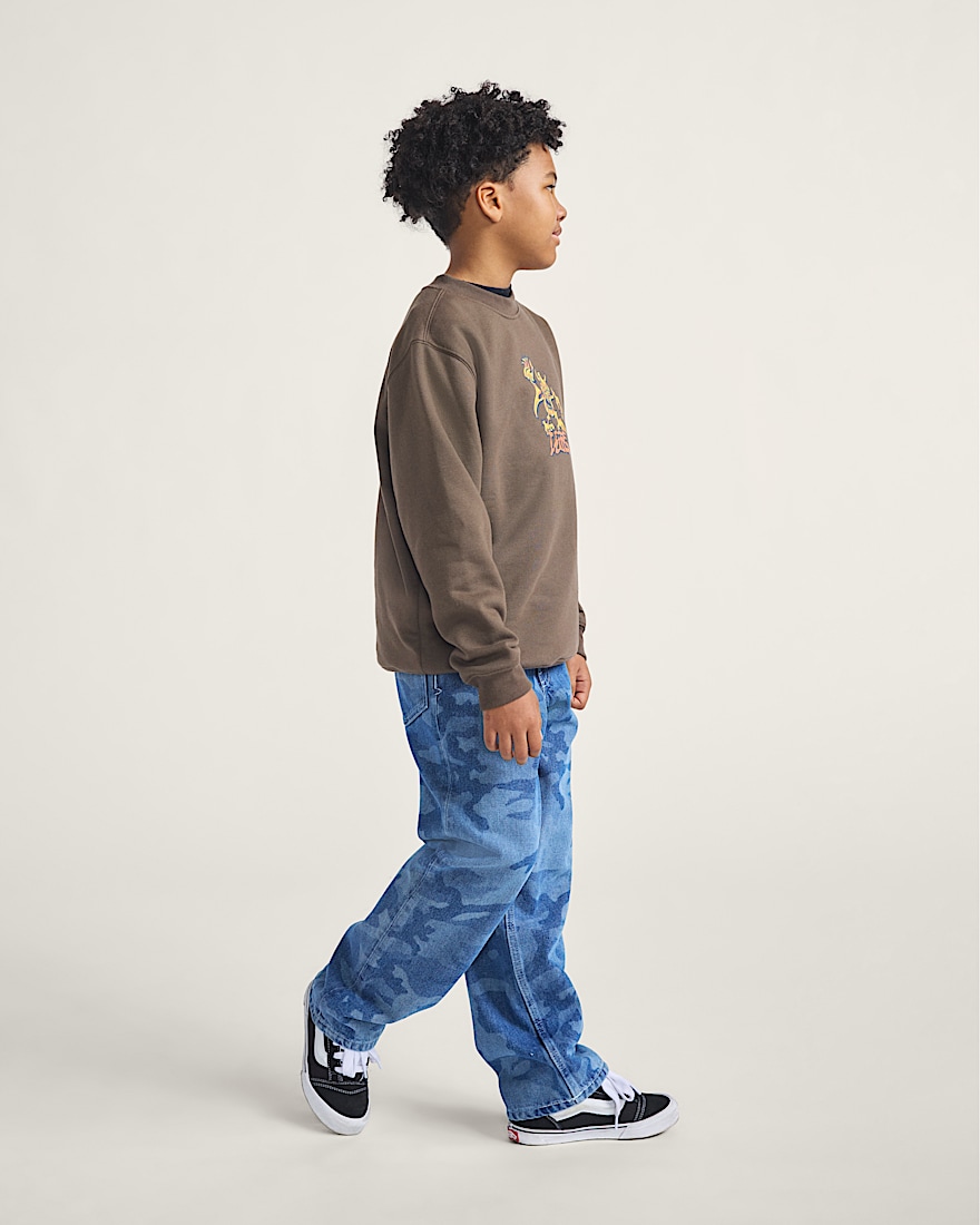 Kids Goblin Step Crew Sweatshirt VANS Coal Brown ALT3