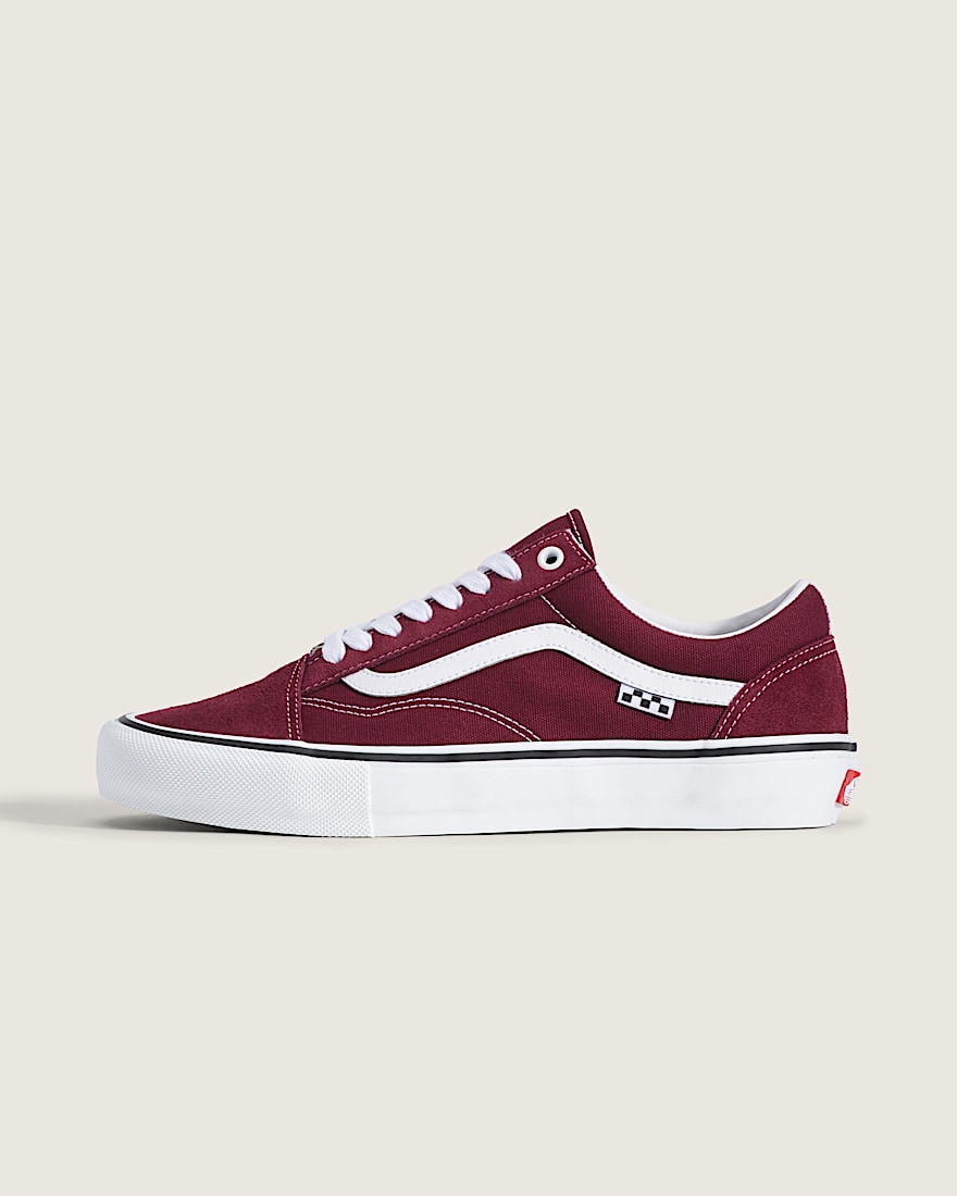 Skate Old Skool Shoe VANS Port Red True White HERO
