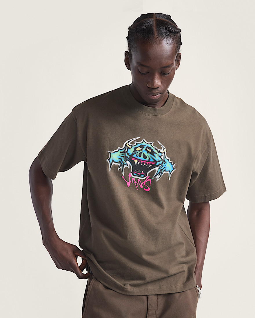 Goofy Ghoul TShirt VANS Coal Brown ALT1