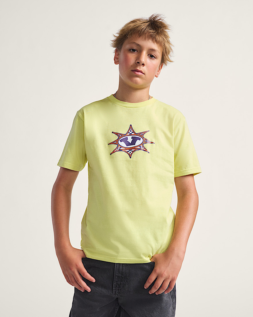 Kids Star Checker TShirt VANS Canary Yellow ALT1