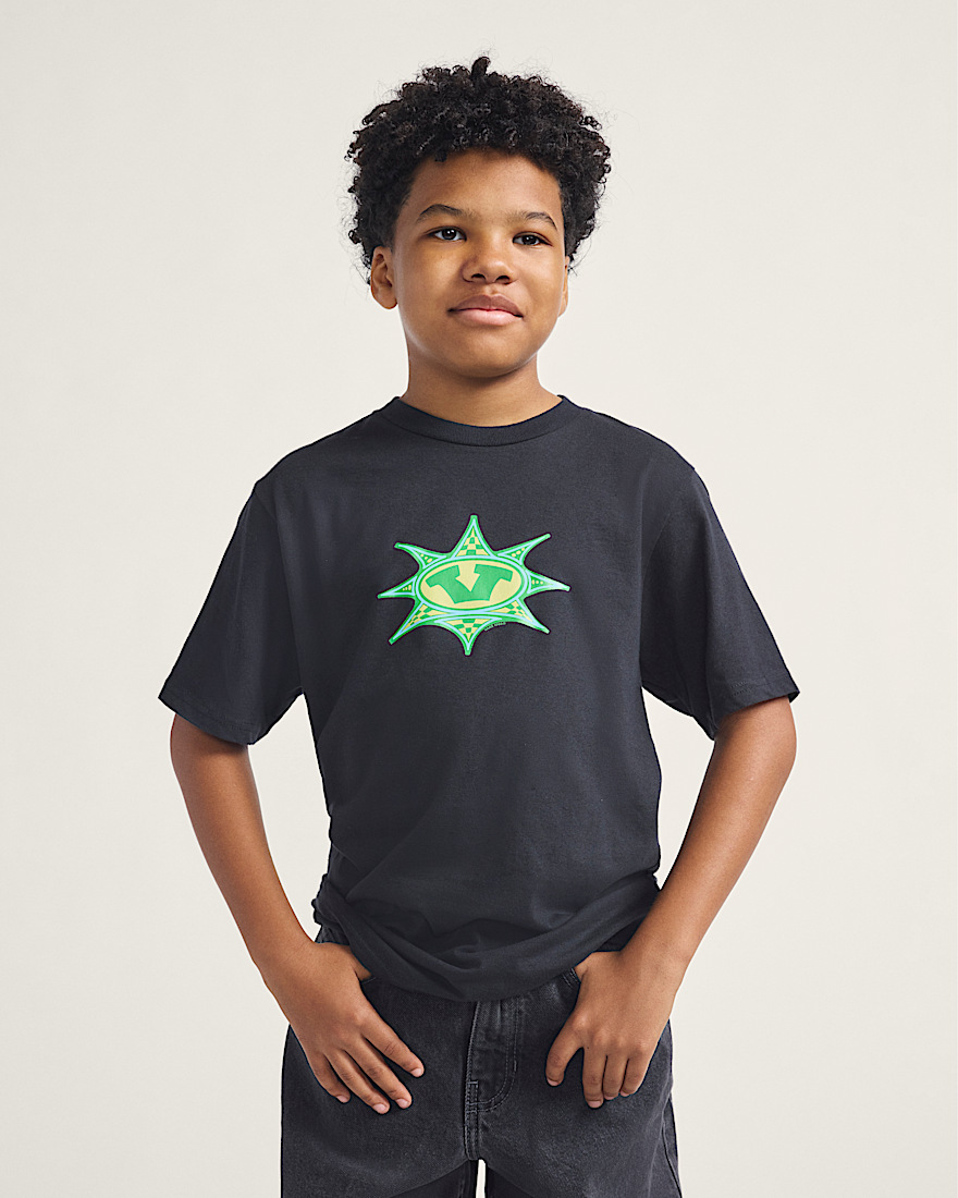 Kids Star Checker TShirt VANS Black ALT1