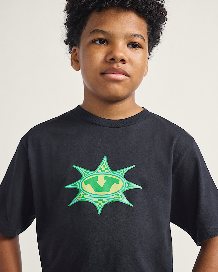 Kids Star Checker TShirt VANS Black ALT3