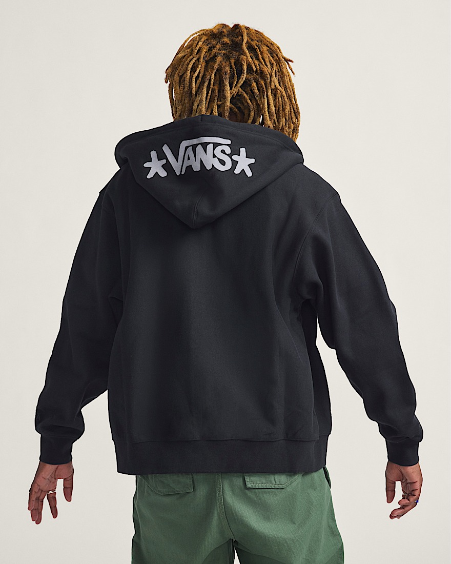Skate Zip Hoodie by Atiba Jefferson VANS Atiba Black ALT2