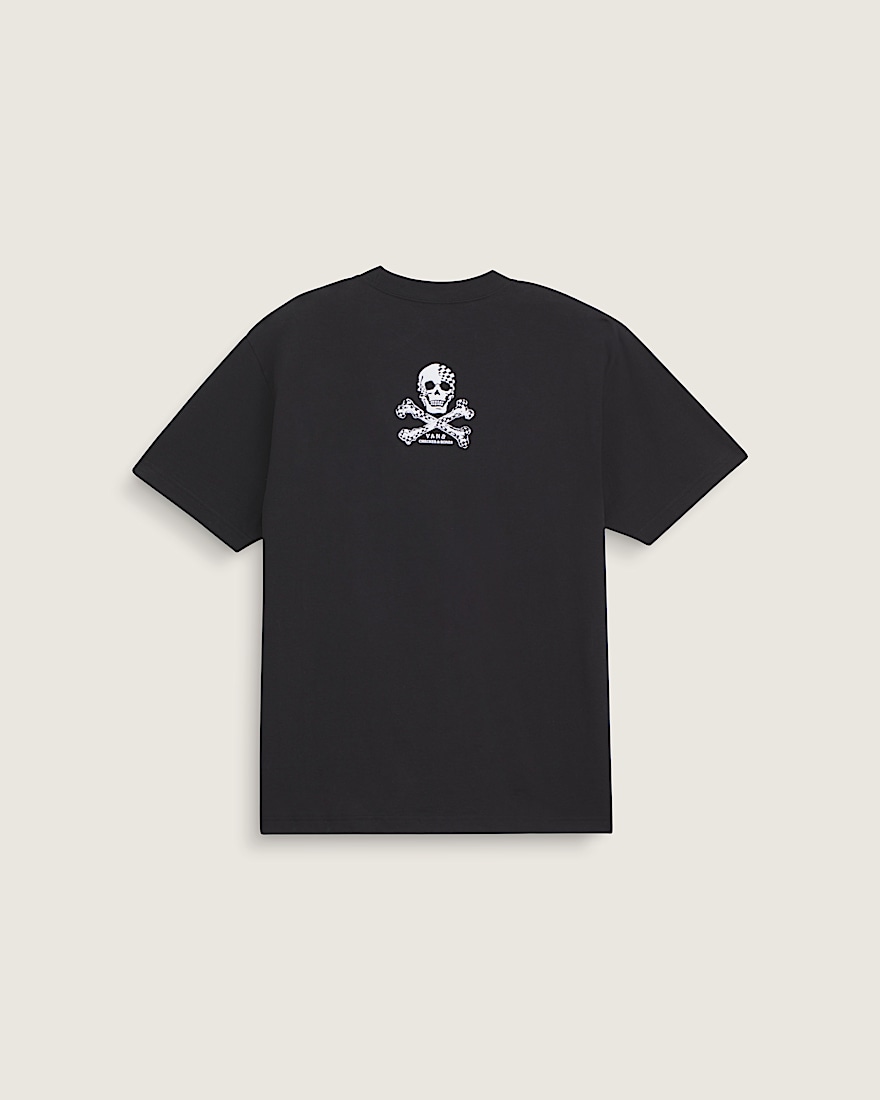 Checkerboard and Bones TShirt VANS Black ALT1