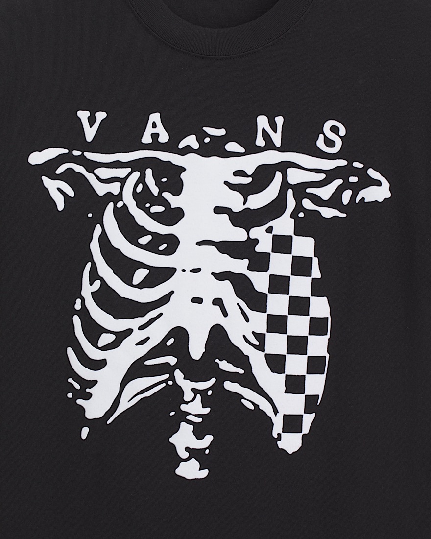 Checkerboard and Bones TShirt VANS Black ALT2