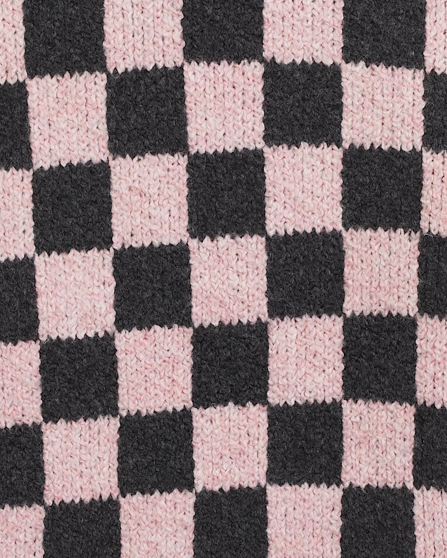 Cameron Sweater VANS Checkerboard Grey Pink ALT2