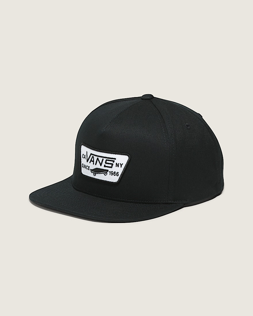 Full Patch Snapback Hat VANS Black HERO