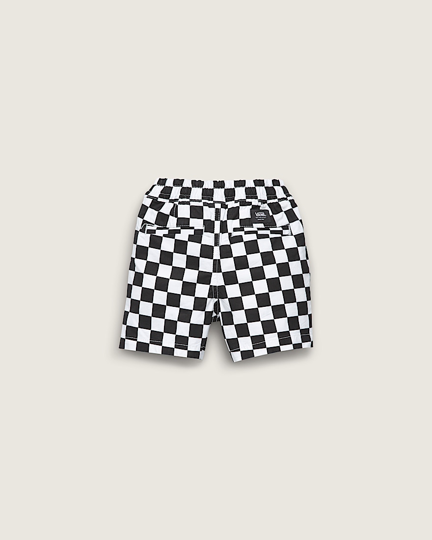 Little Kids Range Elastic Checkerboard Shorts