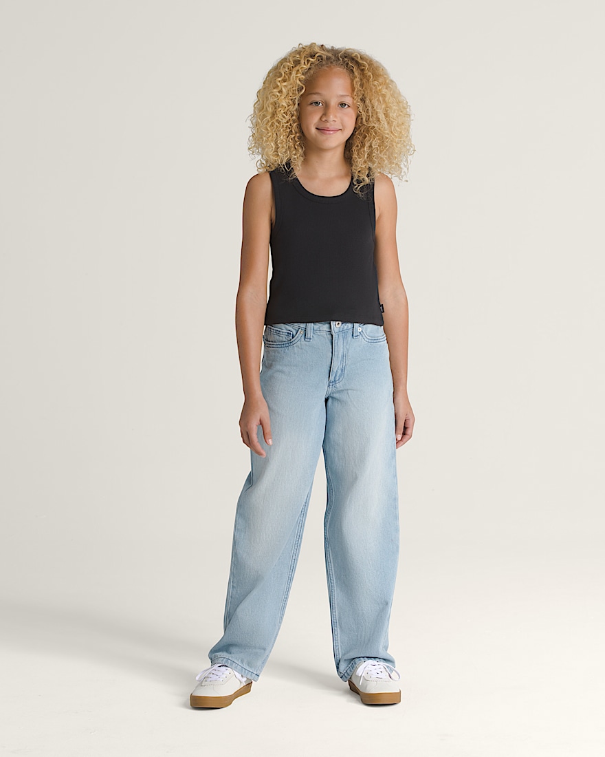 Kids Drew Rib Tank Top VANS Black ALT2