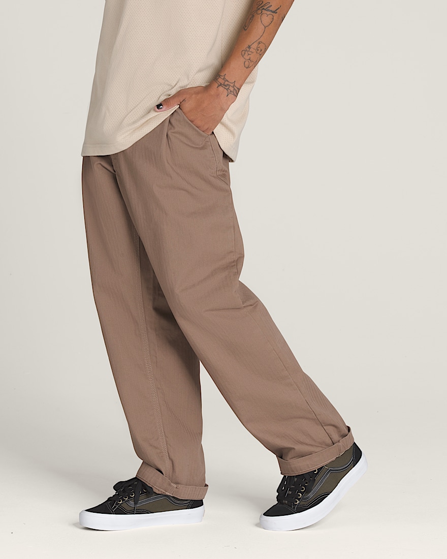 Skate Loose Pleated Pants VANS Walnut Brown ALT3