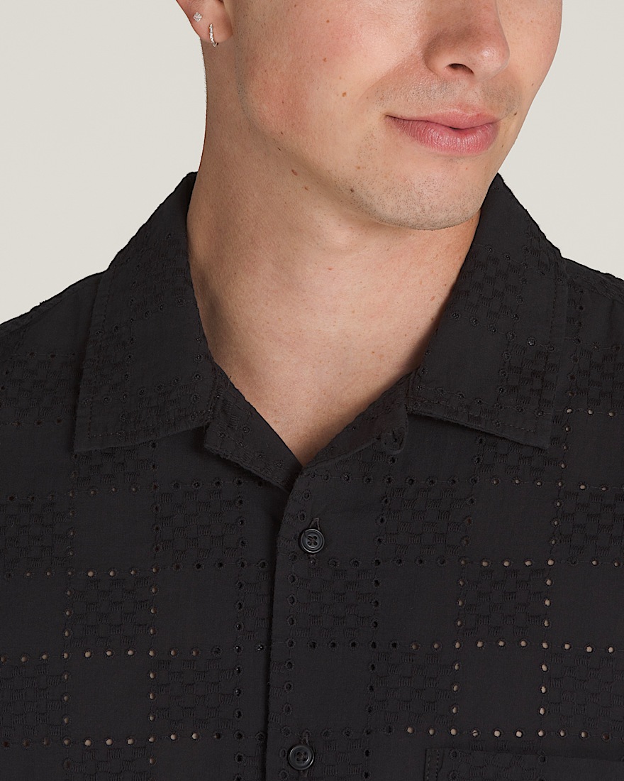 Wayside Eyelet Woven Shirt VANS Black ALT3