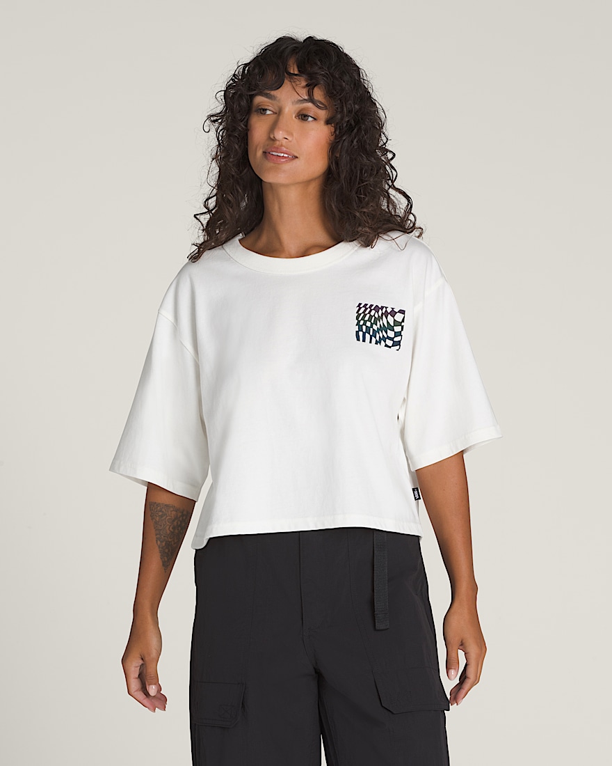 Wildthorn Reflective TShirt VANS Cream White HERO
