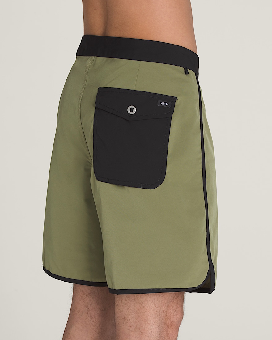 Everride Scalloped 18 Boardshorts VANS Loden Green  Black ALT3