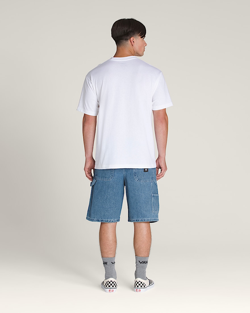 Drill Chore Loose Denim Shorts
