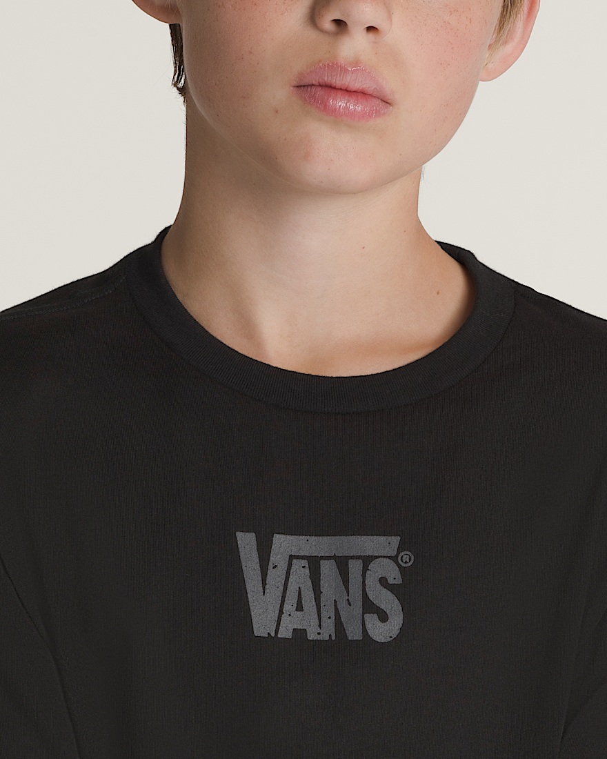 Kids Wave Dunes Long Sleeve TShirt VANS Black ALT2
