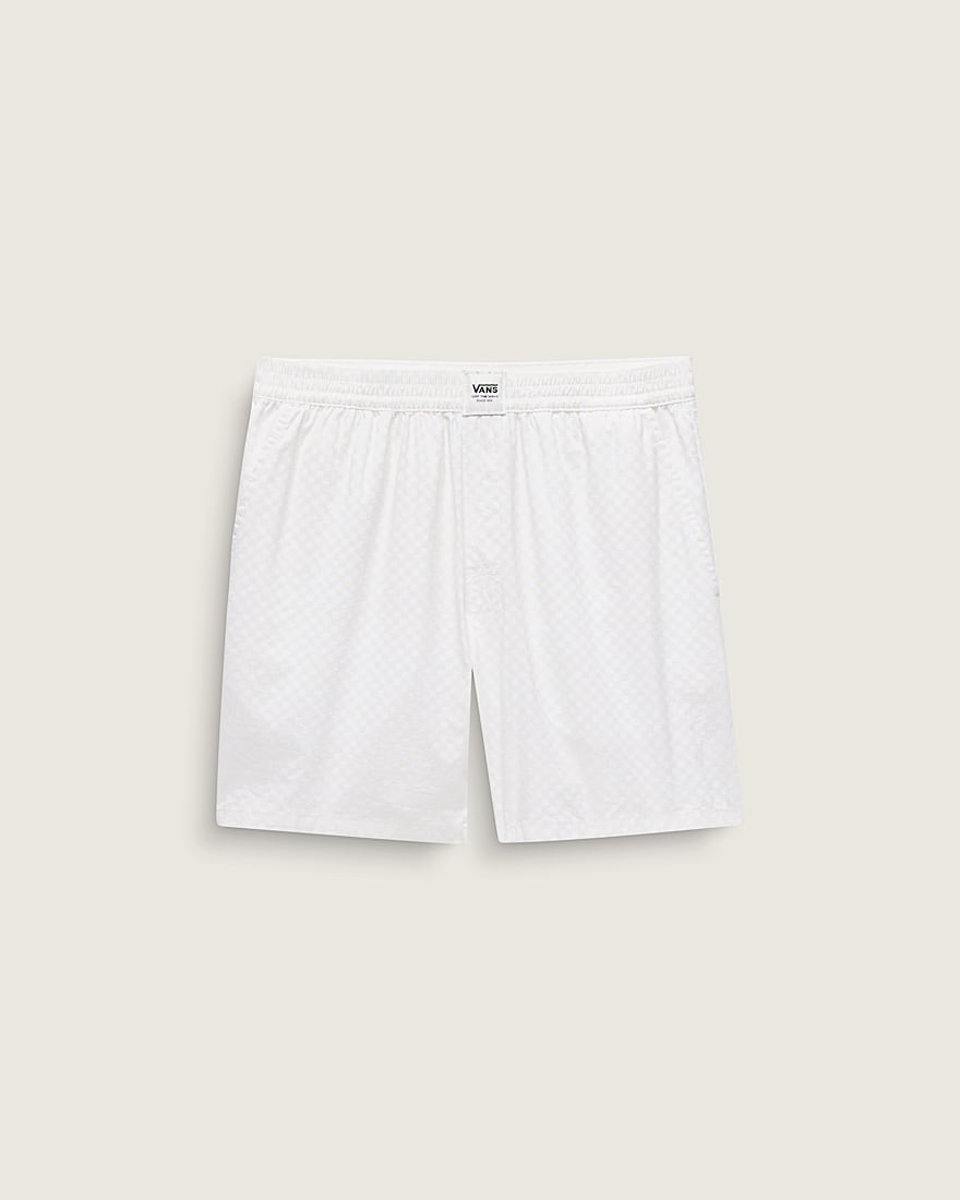 Alicia Checkerboard 35 Boxer Shorts VANS White ALT4