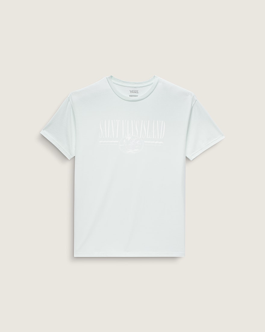 Vintage Retro Isle TShirt VANS White Mint ALT3
