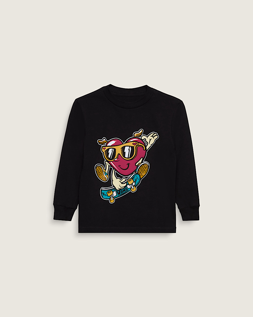 Little Kids Love Is Long Sleeve TShirt VANS Black HERO
