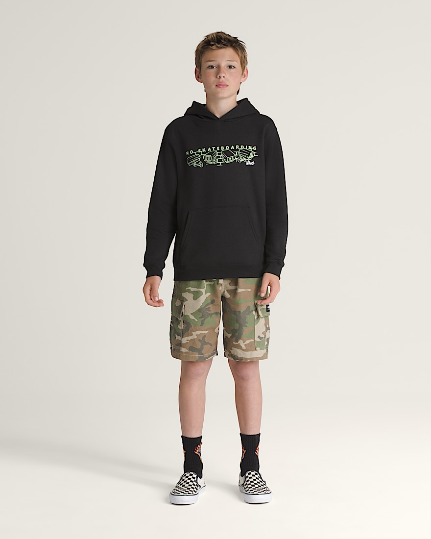 Kids Night Watchers Pullover Hoodie VANS Black ALT2