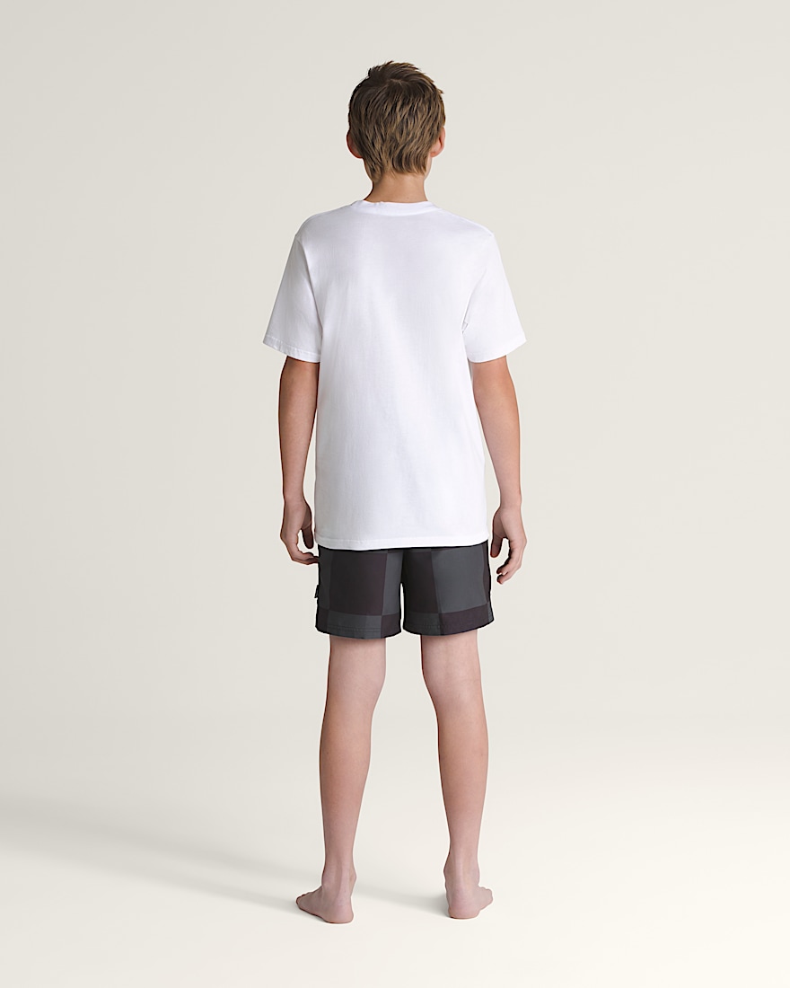Kids Primary Checkerboard Shorts VANS Checkerboard Black  Grey ALT2