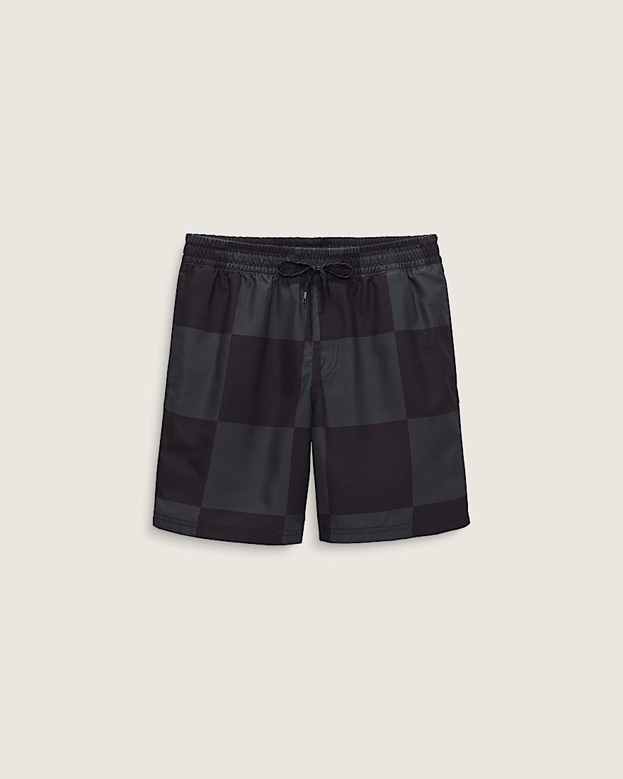 Kids Primary Checkerboard Shorts VANS Checkerboard Black  Grey ALT4