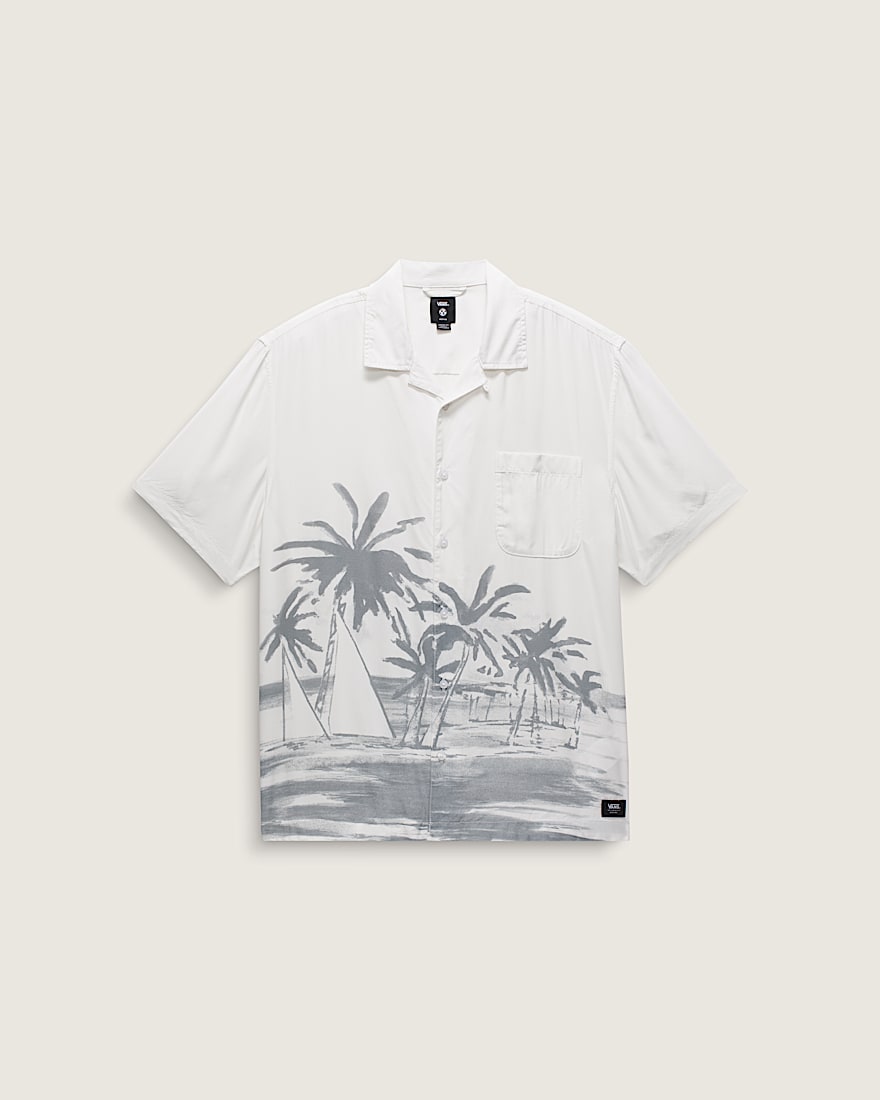 Creswell Woven Shirt VANS White  Grey ALT4