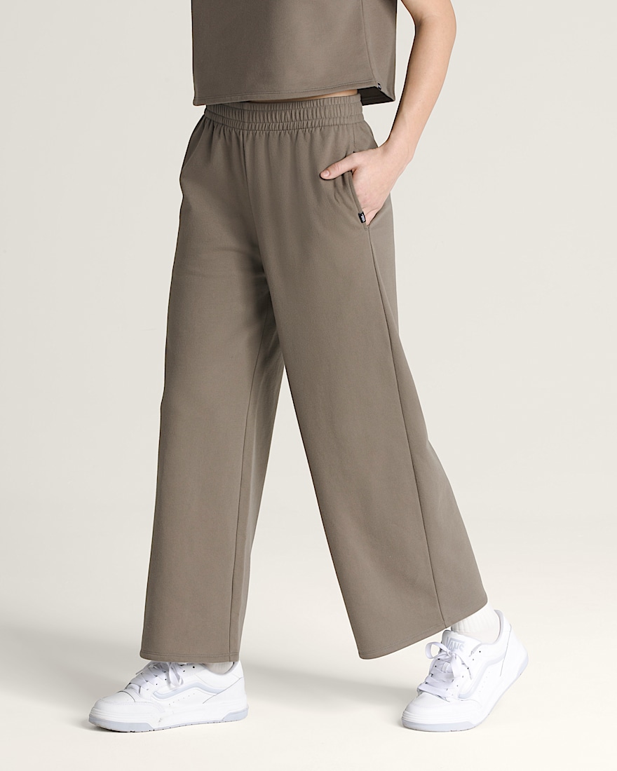 Bryn Wide Leg Pants VANS Bungee Cord Brown ALT3