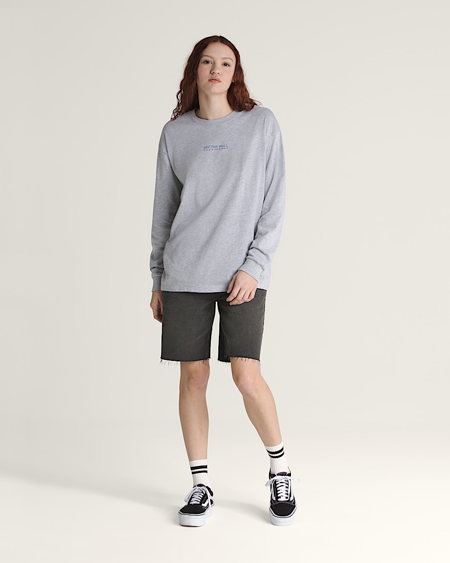Disco Nights Long Sleeve TShirt VANS Heather Grey ALT2