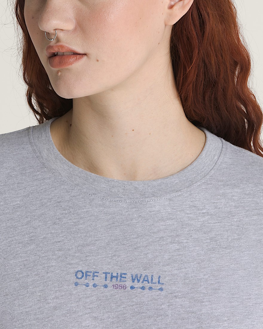 Disco Nights Long Sleeve TShirt VANS Heather Grey ALT3