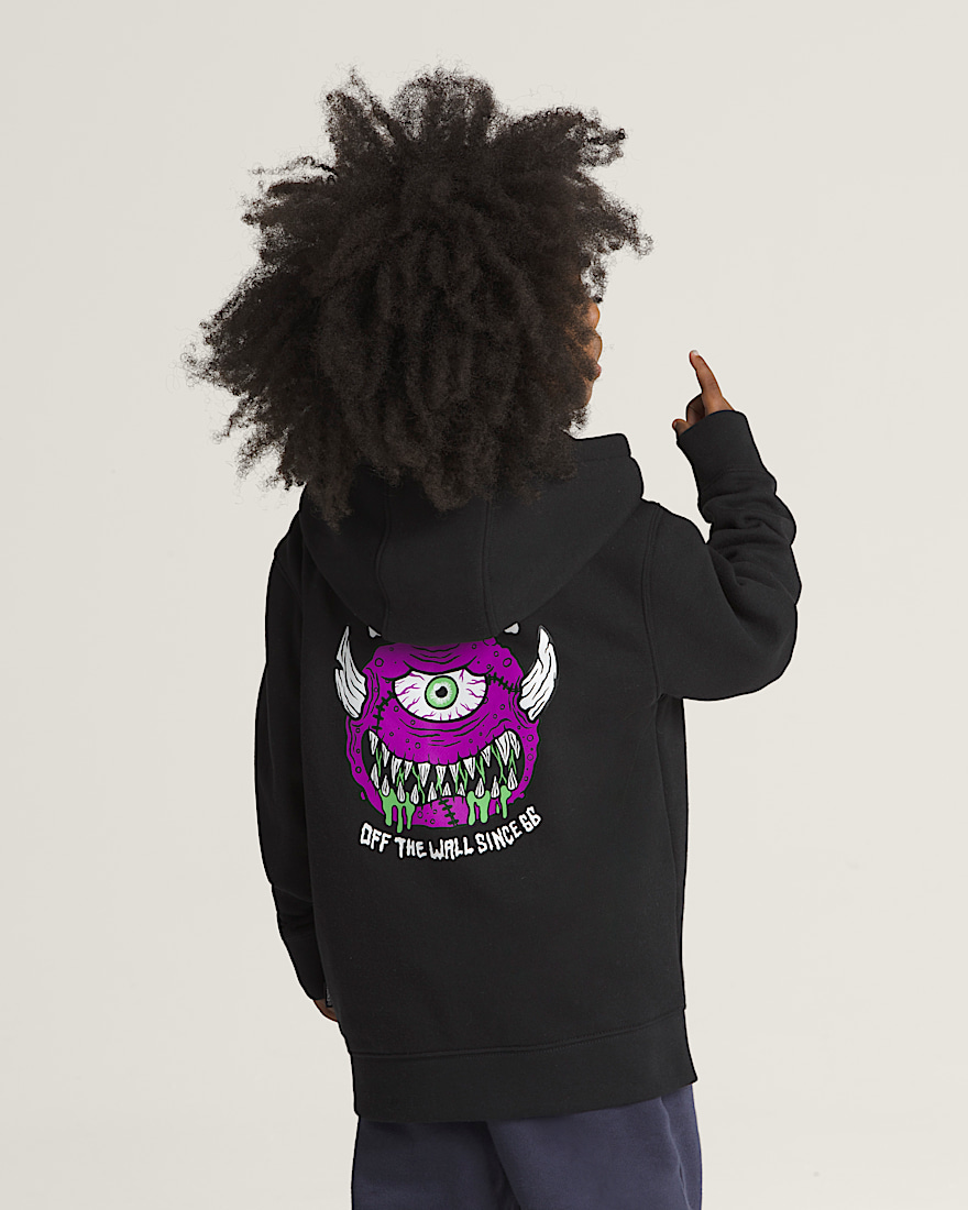 Little Kids Monster Ball Full Zip Hoodie VANS Black HERO