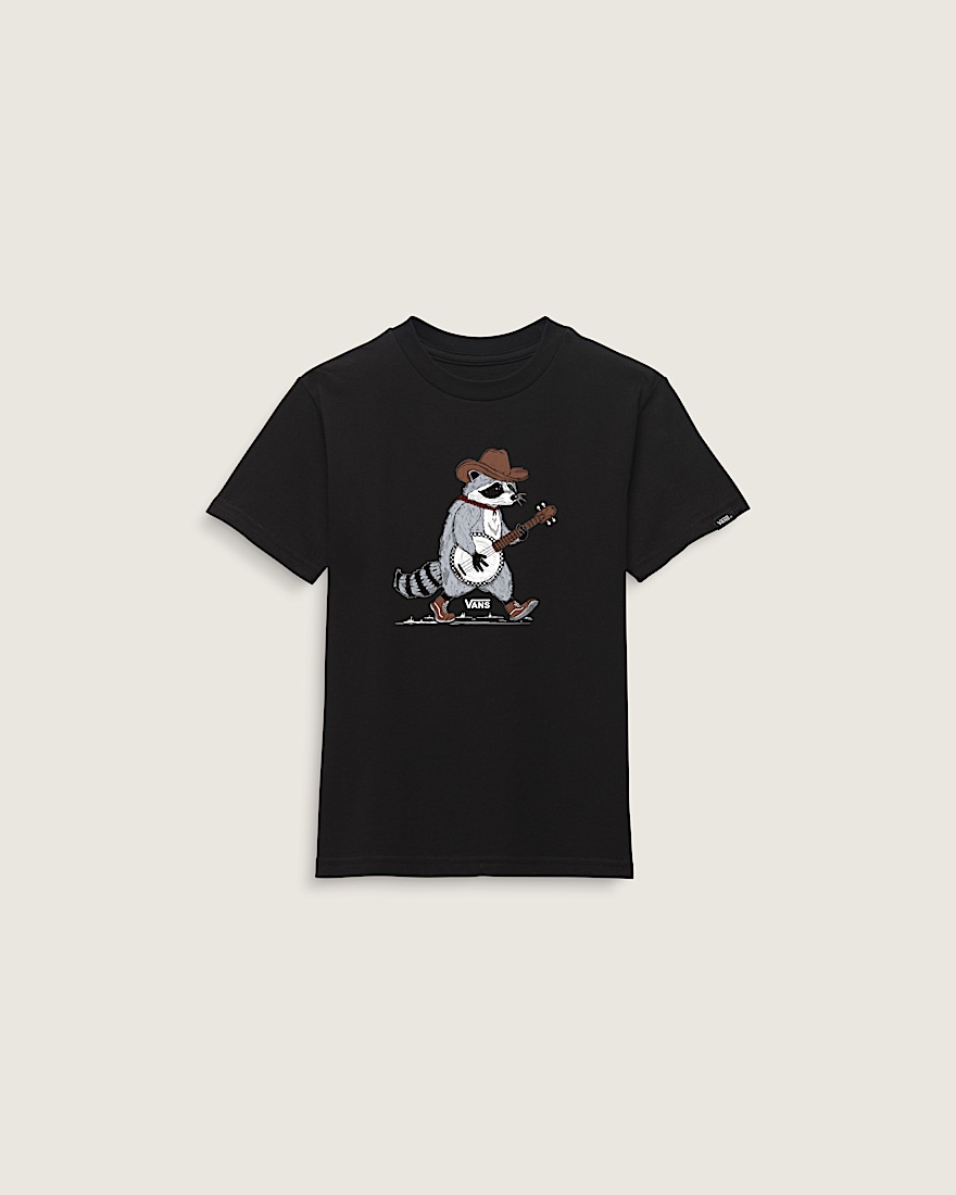 Little Kids Racoon Banjo TShirt VANS Black ALT2