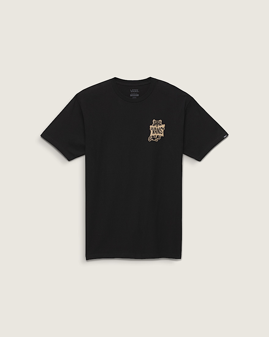 Raccoon Sign TShirt VANS Black HERO