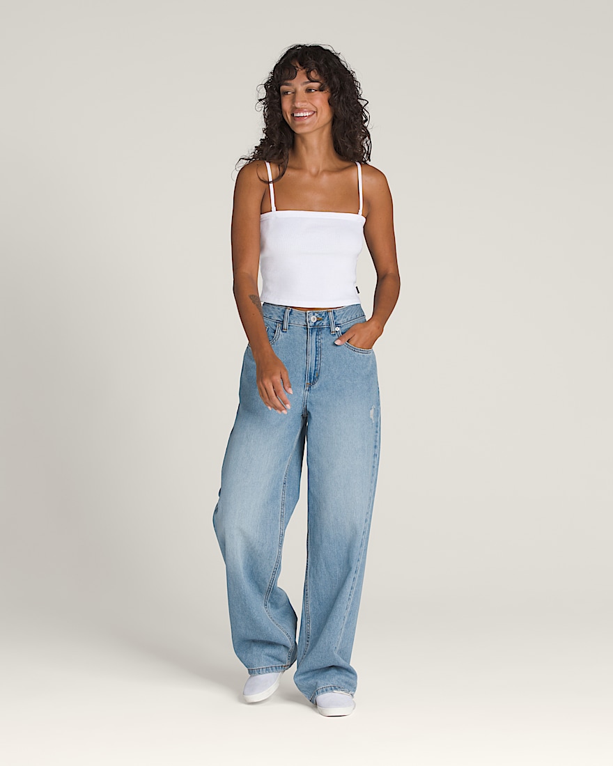 Drew Rib Tube Top VANS White ALT2