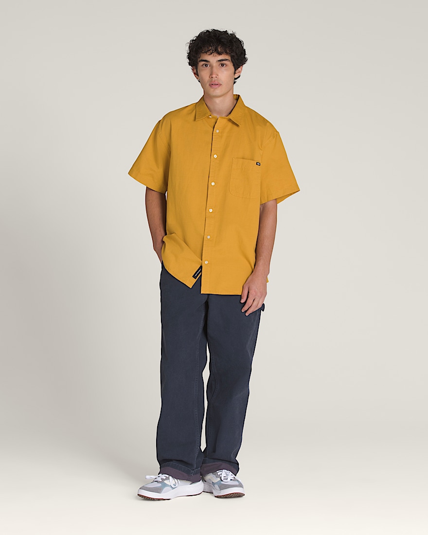 Lawson Solid Woven Shirt VANS Harvest Gold Yellow ALT2