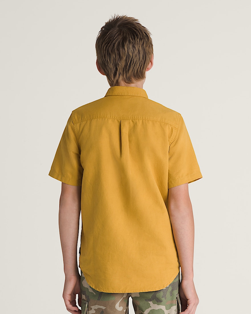 Kids Lawson Woven Shirt VANS Harvest Gold Yellow ALT1