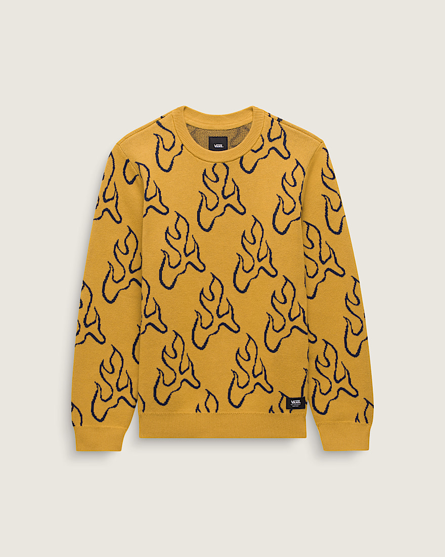 Kids Blaze Crew Sweater VANS Harvest Gold Yellow ALT4