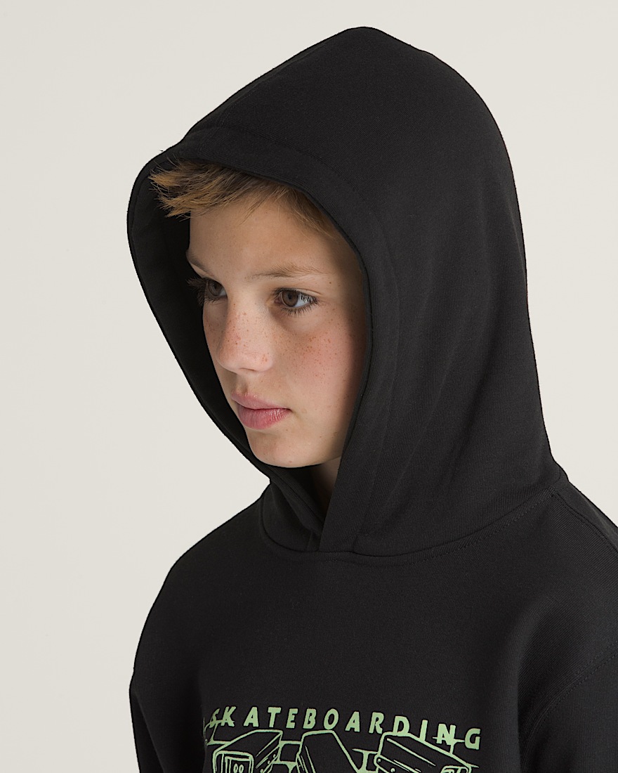Kids Night Watchers Pullover Hoodie VANS Black ALT3
