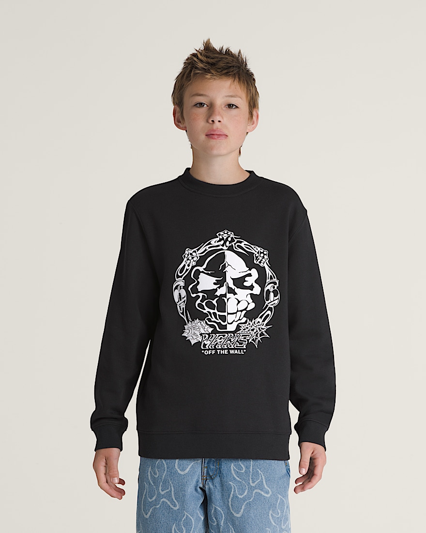 Kids Mister Sinister Crew Sweatshirt VANS Black HERO