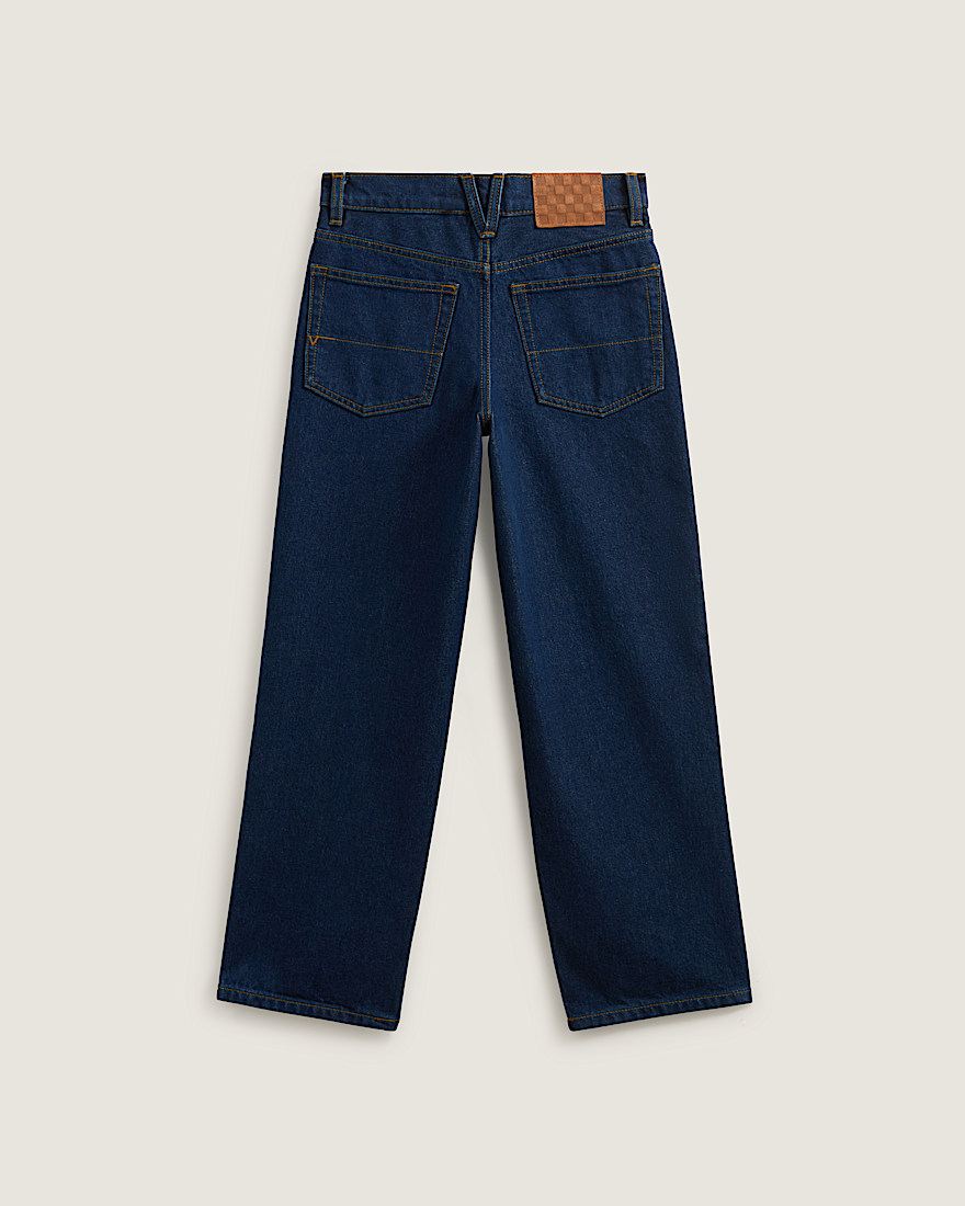 Kids Check5 Loose Denim Pants VANS Midnight Blue ALT1
