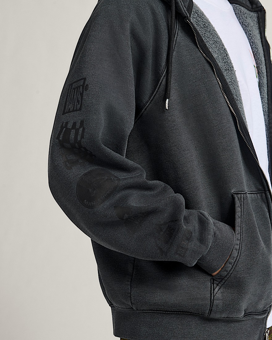 TeamTeam Zip Hoodie VANS Black ALT4