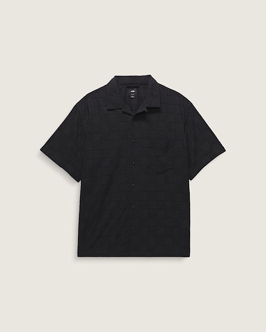 Wayside Eyelet Woven Shirt VANS Black FLATLAY