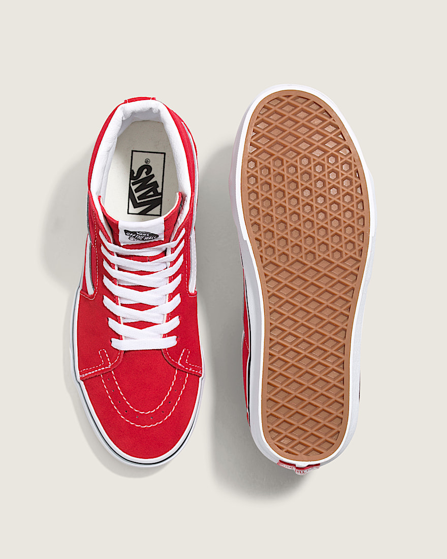 Sk8Hi Shoe VANS Racing Red  True White ALT2