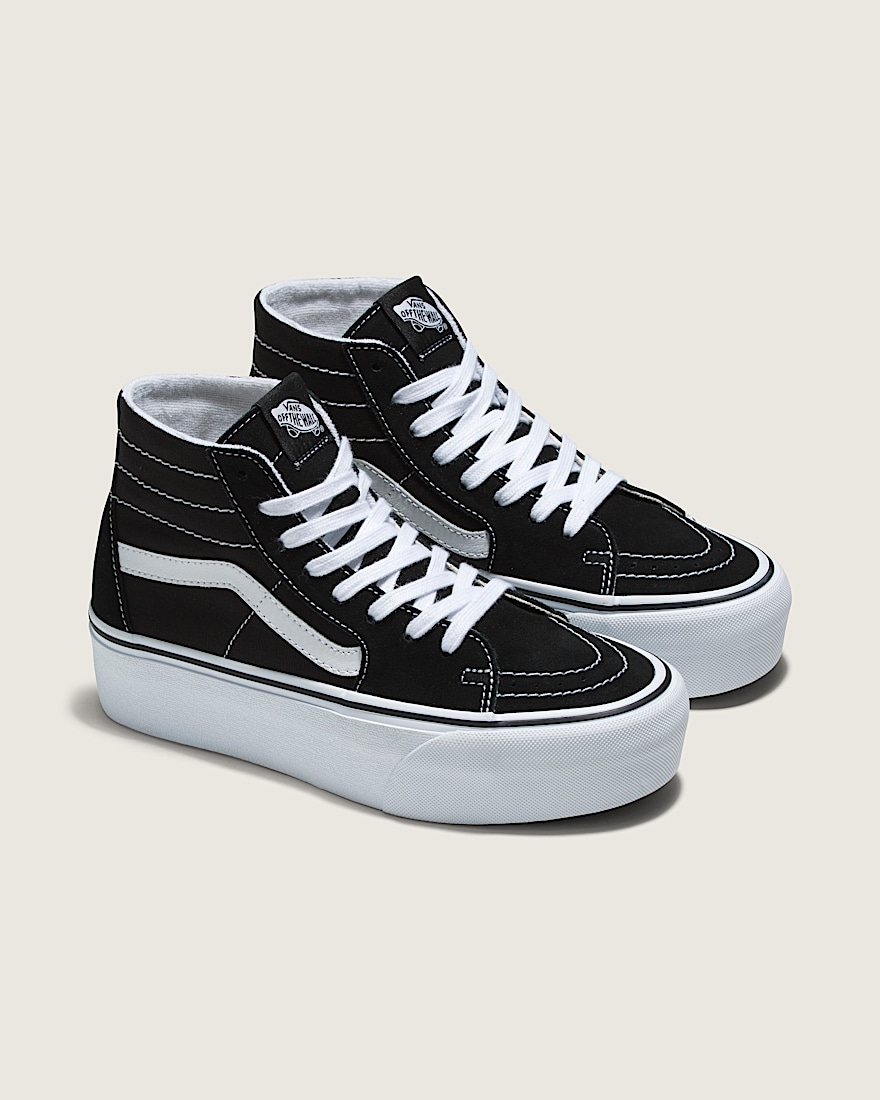 Sk8Hi Tapered Platform Shoe VANS Black  True White ALT1