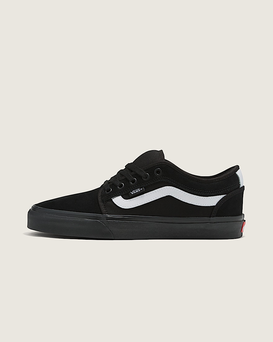 Skate Chukka Low Sidestripe Shoe VANS Black White HERO