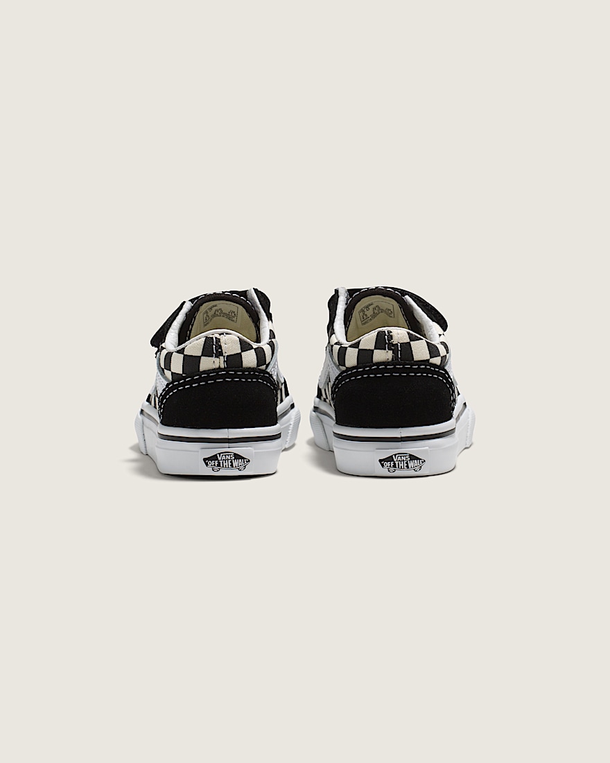 Toddler Old Skool V Checkerboard Shoe VANS Checkerboard Black  White ALT3