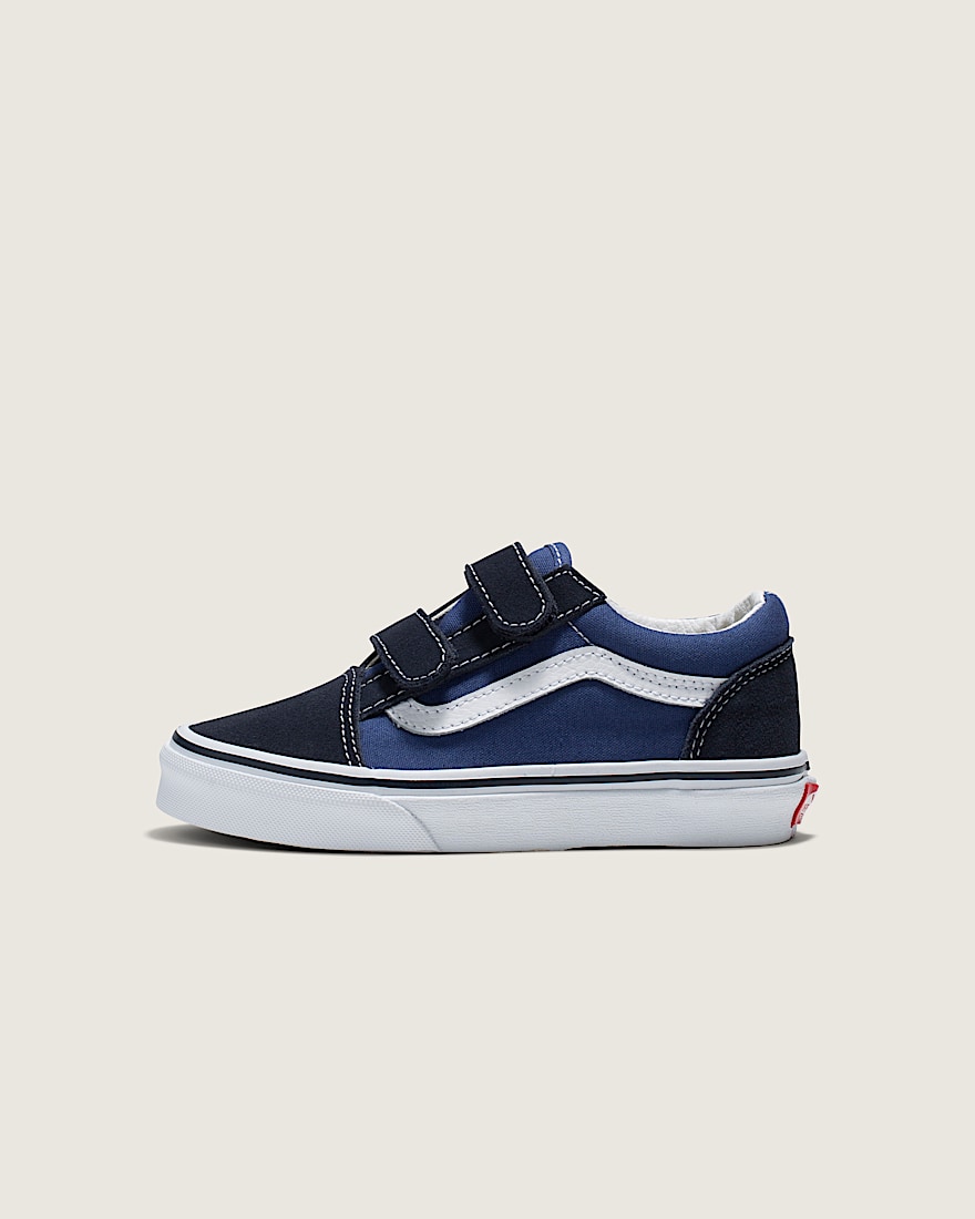 Little Kids Old Skool V Shoe VANS Navy Blue  True White HERO