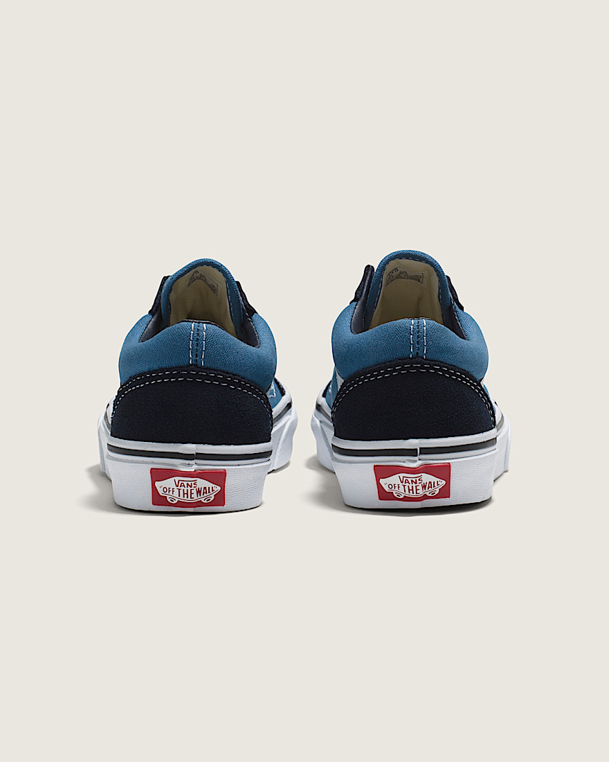 Little Kids Old Skool Shoe VANS Navy Blue  True White ALT3