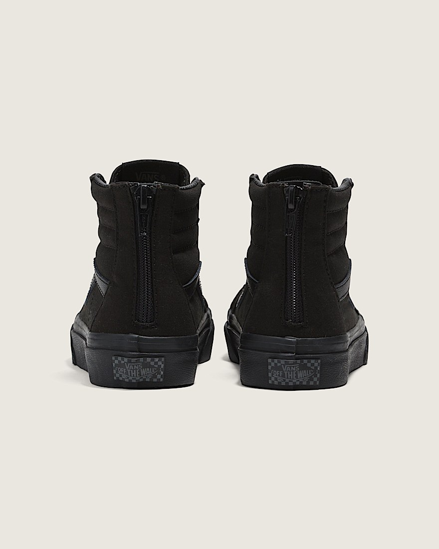 Little Kids Sk8Hi Zip Shoe VANS Checkerboard Black  Black ALT3