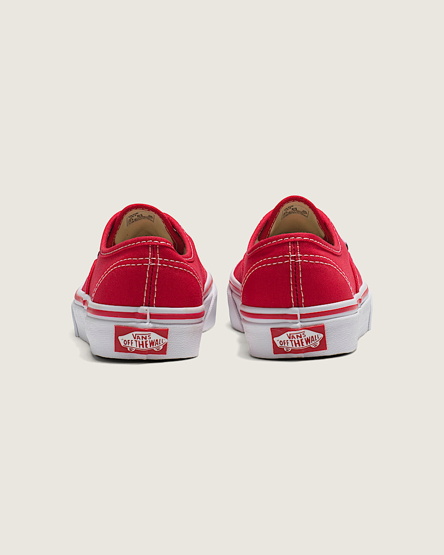 Little Kids Authentic Shoe VANS Red True White ALT3