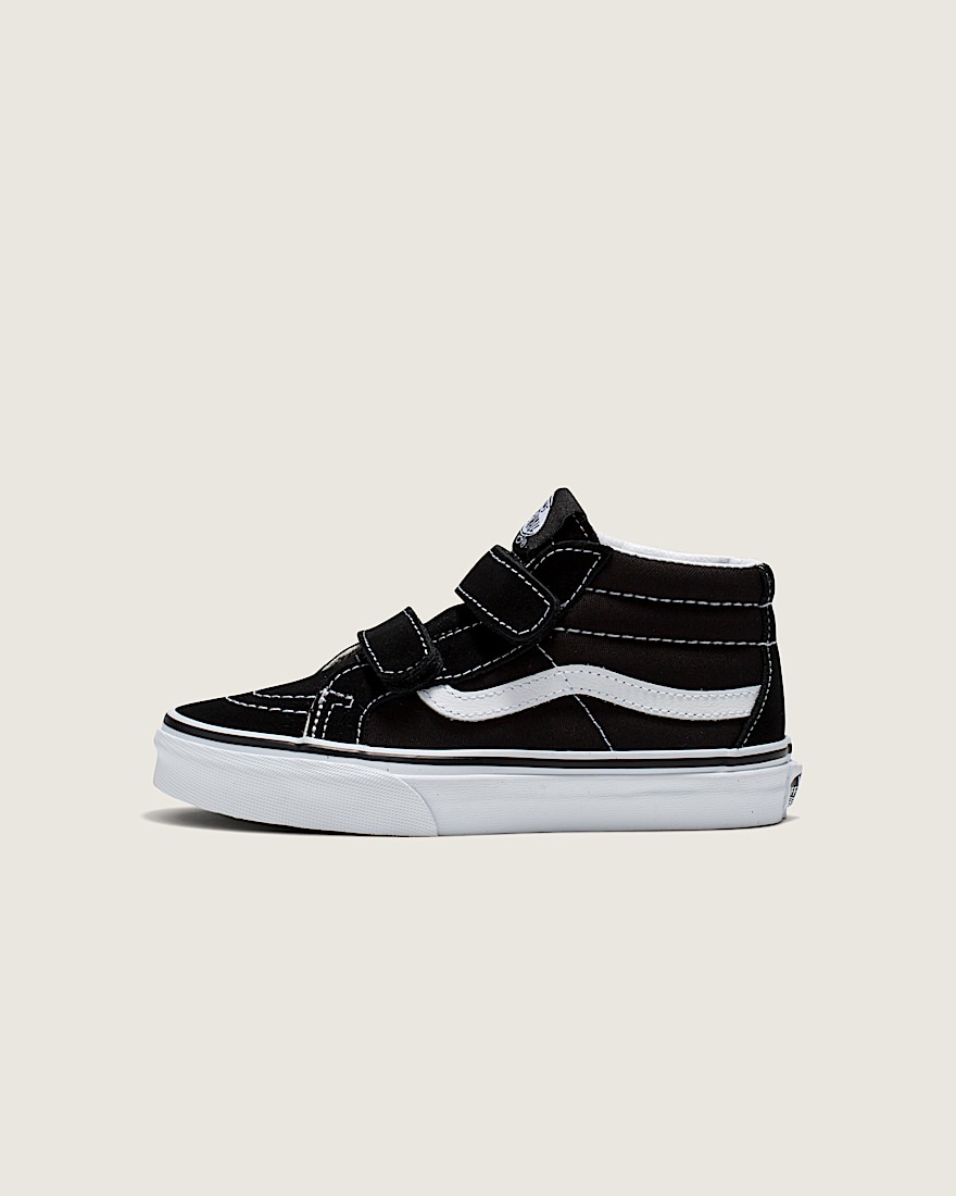 Little Kids Sk8Mid V Shoe VANS Black  True White HERO